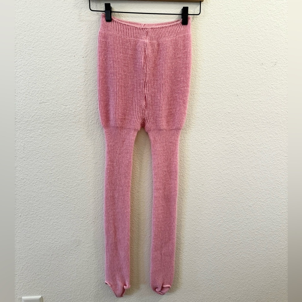 Vintage Pink Knit Leggings
